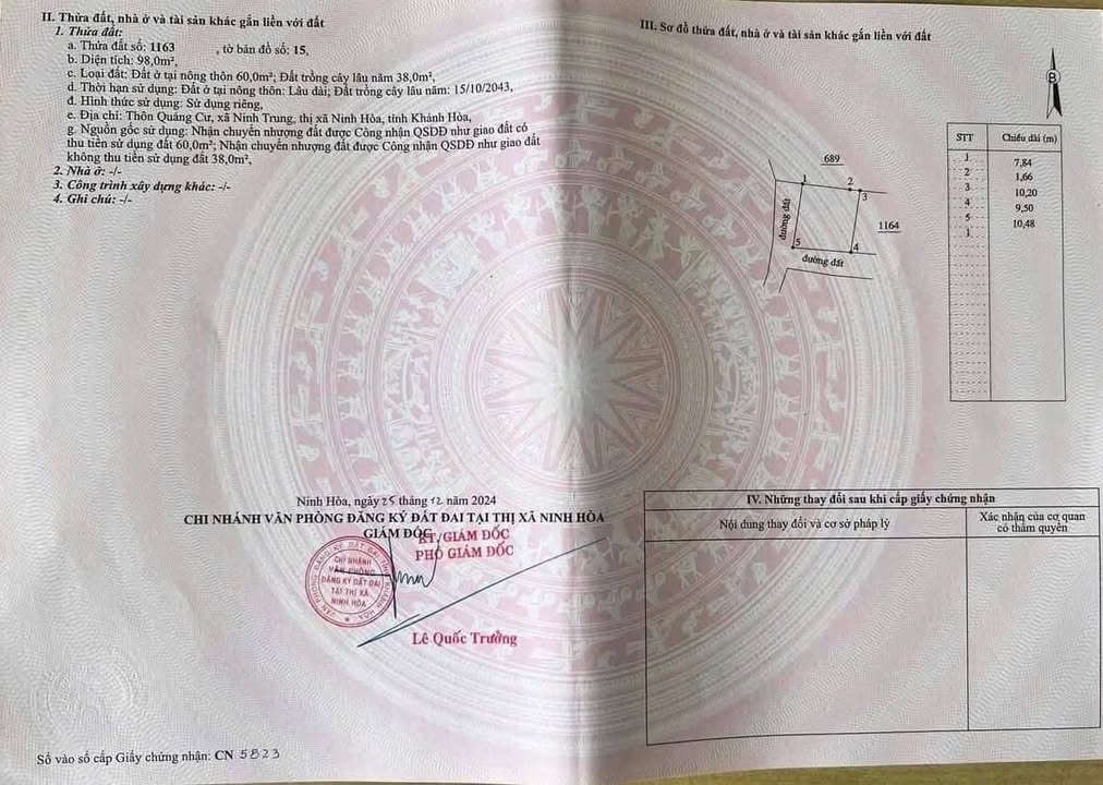 Đất nền Hòa Trí, Ninh Hòa 100m² giá chỉ 279 triệu - Cơ hội đầu tư tuyệt vời!