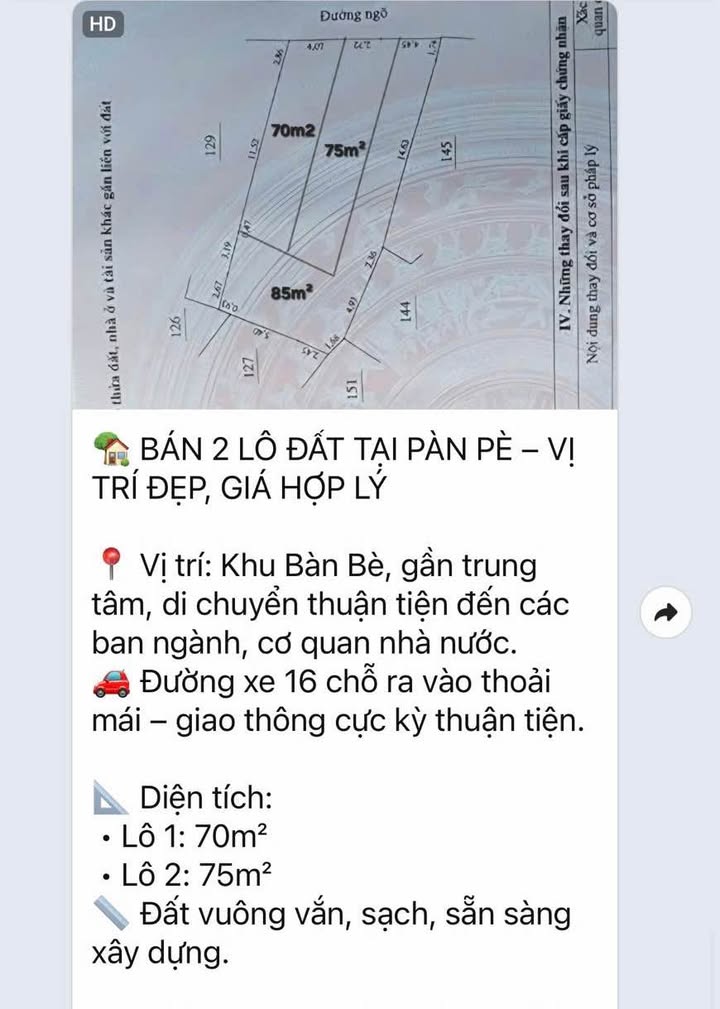 Đất nền Khu Pàn Pè, Phường Tam Thanh, 70m² chỉ 1.4 tỷ - Đầu tư sinh lời!