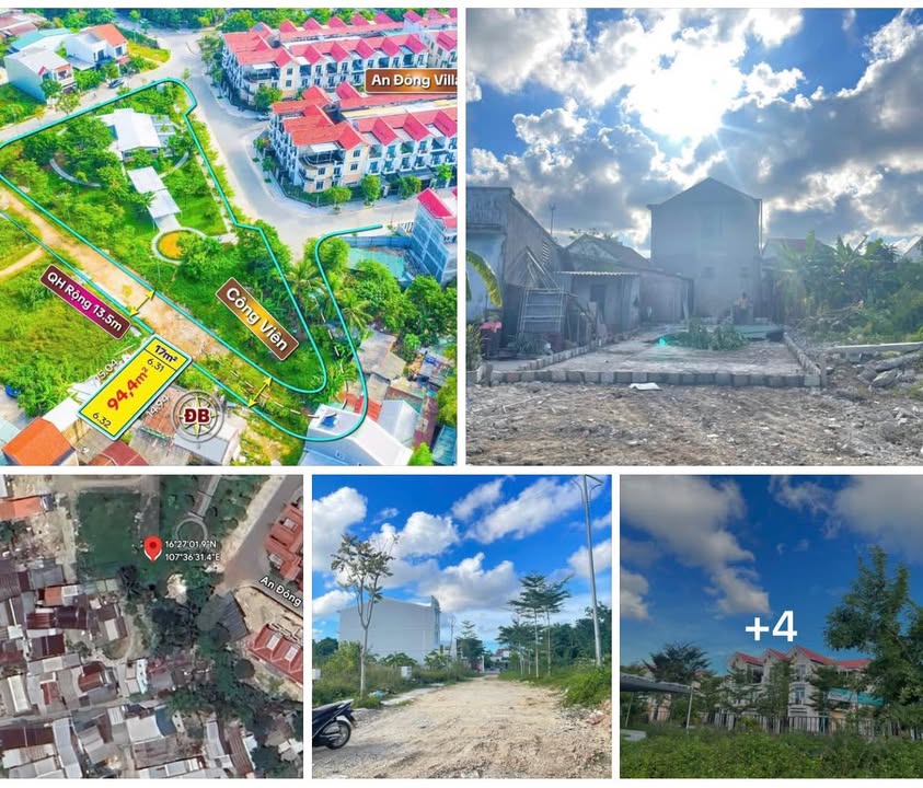 Đất lô Xen Ghép An Đông Villa 94.4m² giá 2.7 tỷ - View công viên thoáng mát!