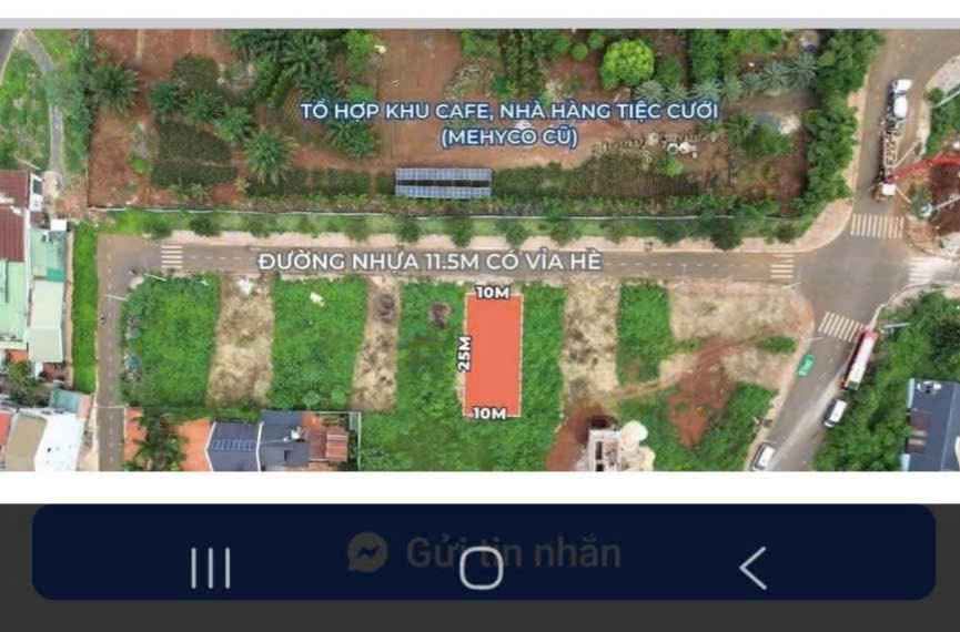 Đất nền Khu Lê Vụ, Buôn Ma Thuột 250m² giá 11.2 tỷ - Đầu tư sinh lời ngay!