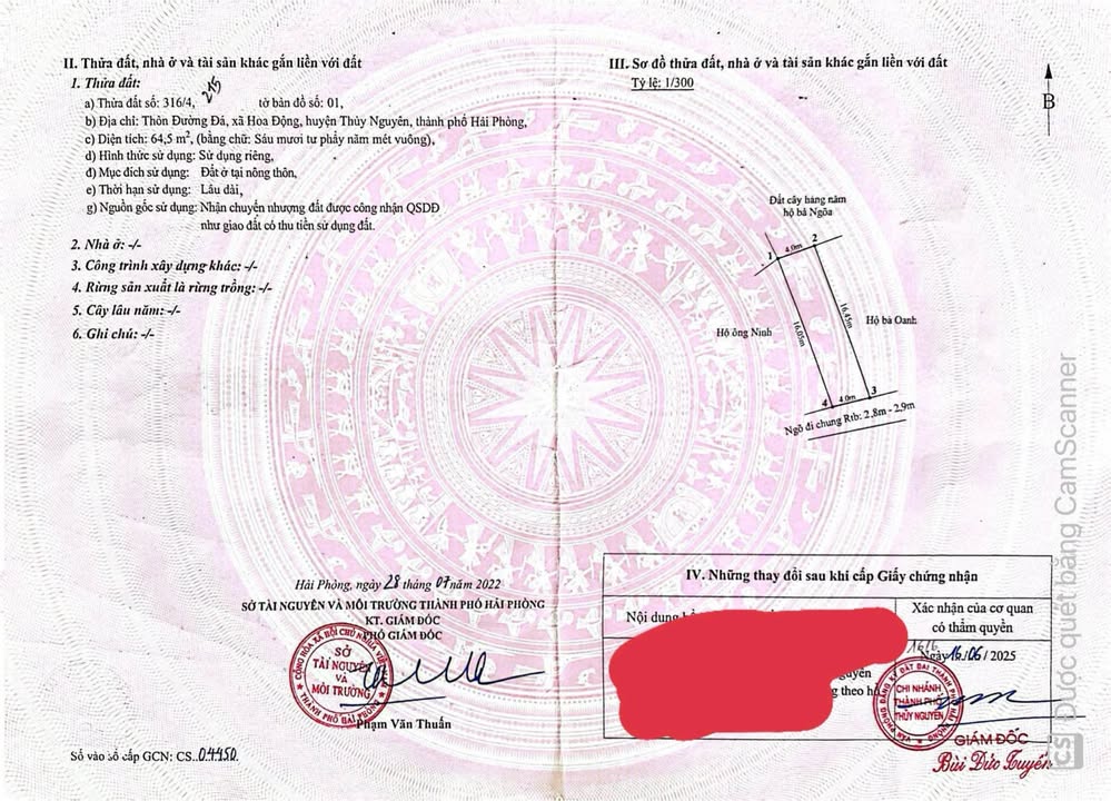 Đất thổ cư thôn Đường Đá, xã Hoa Động, 64,5m² giá 1 tỷ - Đầu tư sinh lời tốt!