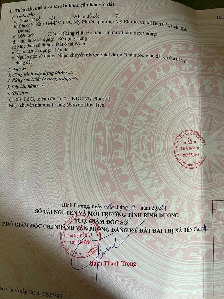 Đất nền Mỹ Phước 1, Bến Cát 300m² giá 5.8 tỷ - Đầu tư sinh lời ngay!