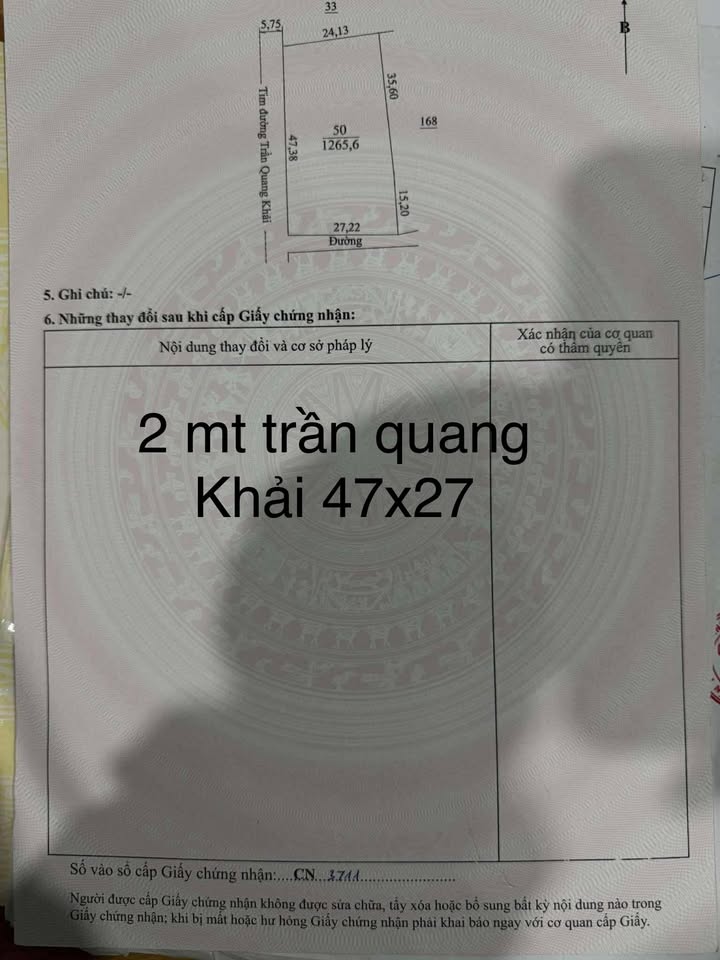 Đất nền mặt tiền đường Trần Quang Khải, Pleiku 1128m² - Cơ hội đầu tư sinh lời!