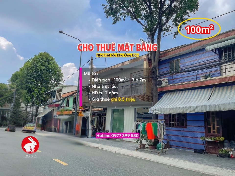 Mặt bằng cho thuê 100m² tại Thủ Dầu Một - Giá chỉ 8.5 triệu/tháng!