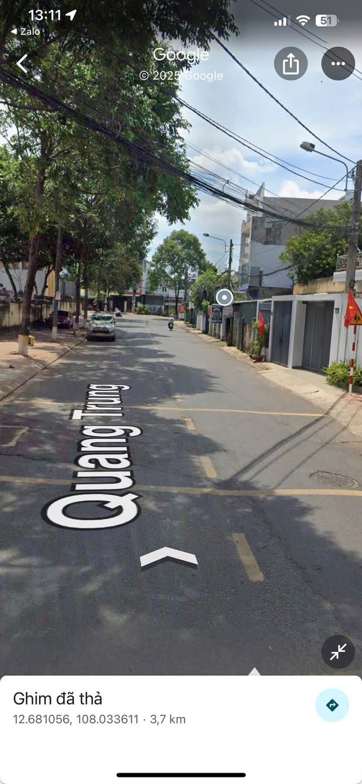 Nhà mặt tiền Quang Trung, Buôn Ma Thuột 124.2m² giá 6.5 tỷ - Kinh doanh thuận lợi!