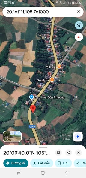 Đất mặt tiền 10m Quốc lộ 45, Thị trấn Vân Du 540m² - Cơ hội đầu tư tuyệt vời!