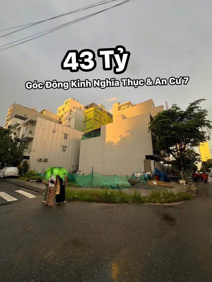 Cặp góc Đối lưng công viên Hồ Nghinh, Đà Nẵng - Diện tích 207m² giá 43 tỷ - Tiềm năng xây khách sạn!