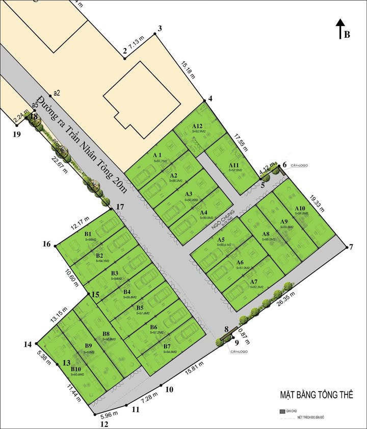 Nhà mặt đường Trần Nhân Tông - Kiến An 55m² giá 3.45 tỷ - Cơ hội đầu tư tuyệt vời!