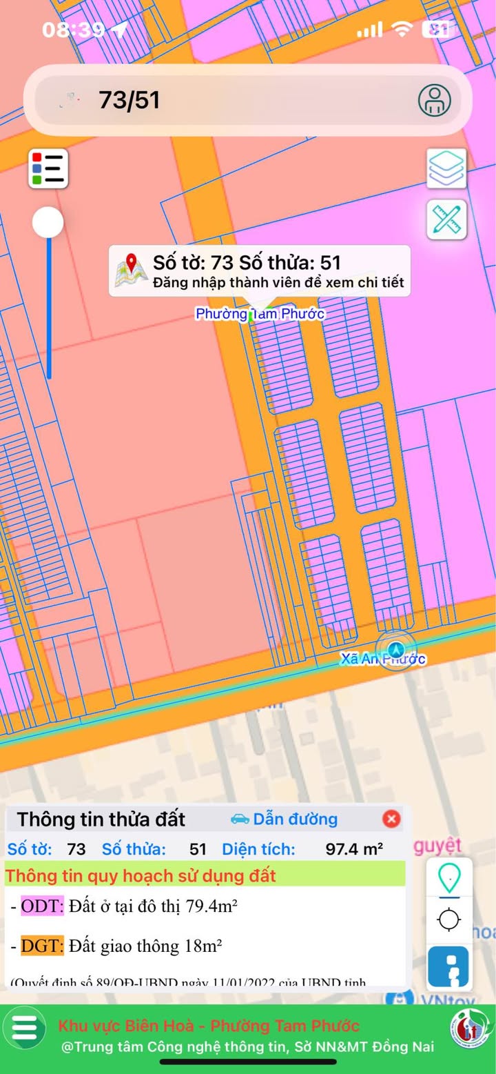 Đất nền lô góc đường Phùng Hưng, Tam Phước, Biên Hòa 90m² giá 1.8 tỷ - Sổ hồng chính chủ!