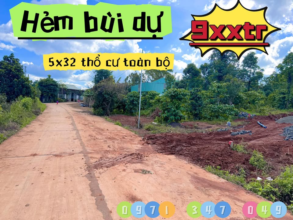 Đất nền Bùi Dự, Pleiku 160m² giá 900 triệu - Đầu tư sinh lời ngay!