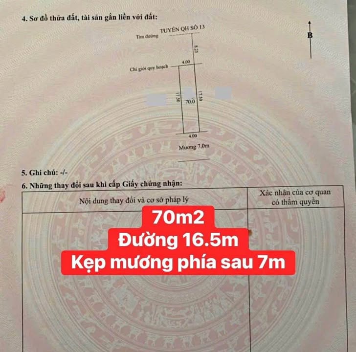 Đất dự án Hương Sơ 70m² giá chỉ 1.495 tỷ - View kênh sinh thái tuyệt đẹp!