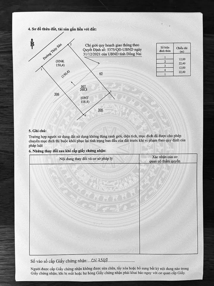 Đất thổ cư mặt tiền 12m tại xã Xuân Định, 268m² - Cơ hội đầu tư hấp dẫn!