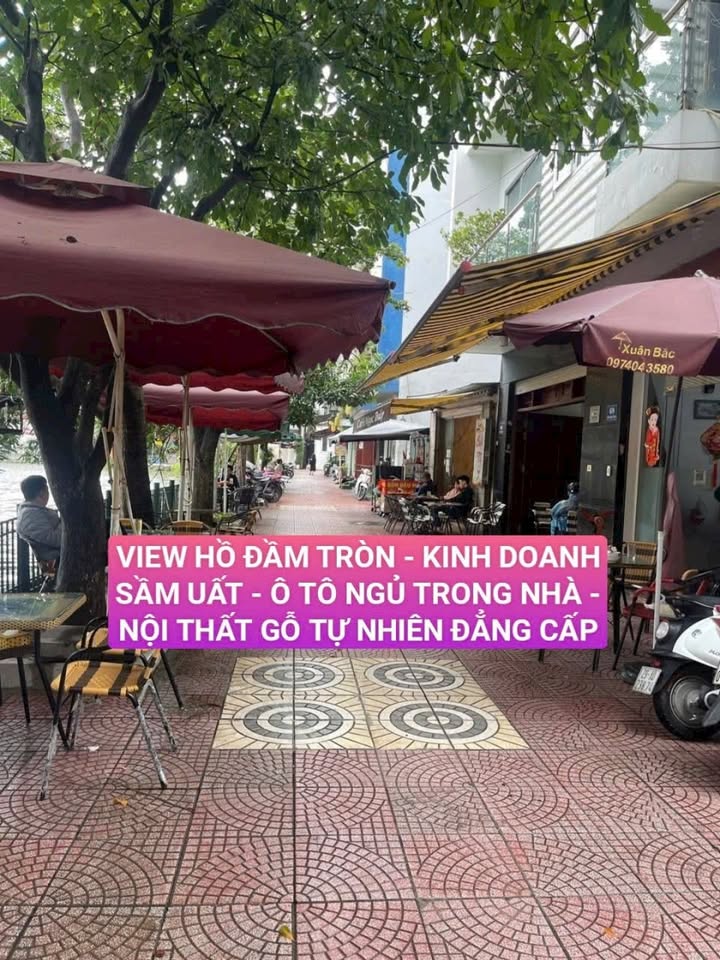 Nhà mặt hồ Đội Cấn 51m² giá 25 tỷ - Kinh doanh sầm uất, ô tô vào nhà!