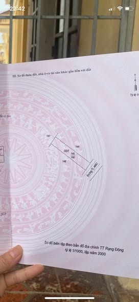 Đất mặt tiền khu phố 6, thị trấn Rạng Đông 100m² giá 3.1 tỷ - Chính chủ cần bán gấp!