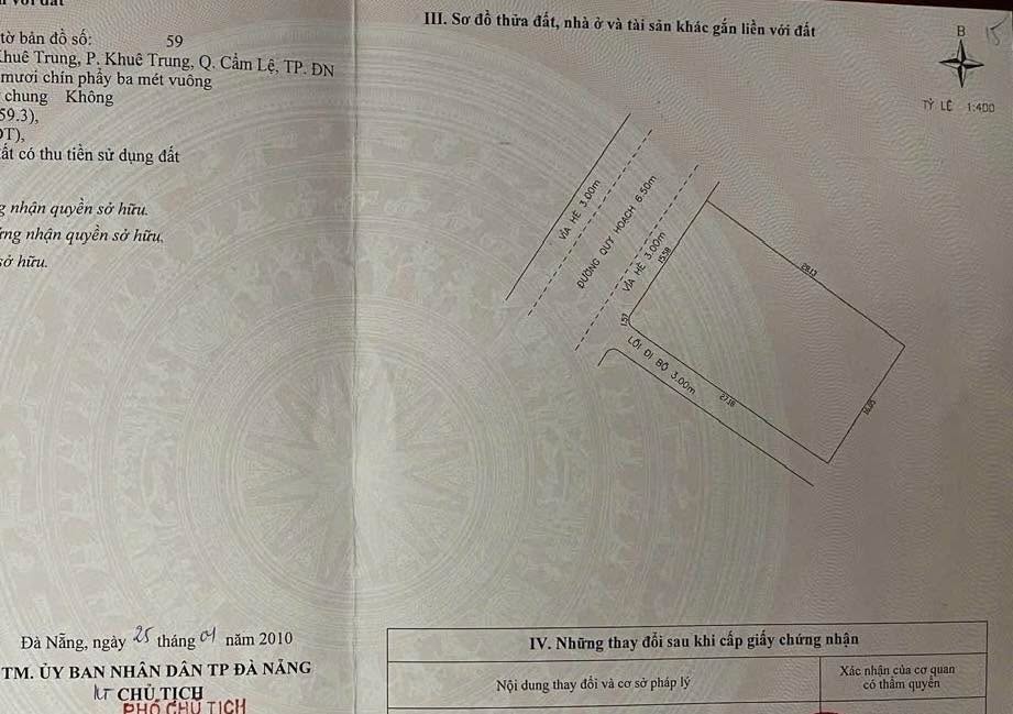 Đất biệt thự Đảo Nổi Đà Nẵng 460m² - View sông thơ mộng