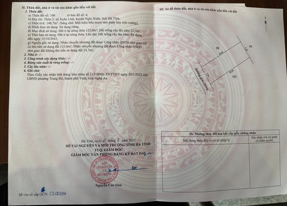 Đất nền Xuân Lĩnh, Nghi Xuân 146m² giá 1.656 tỷ - Đầu tư sinh lời vượt trội!