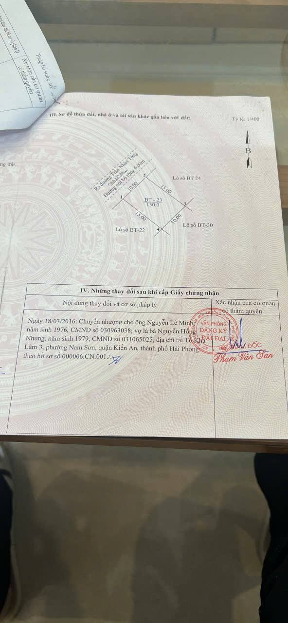 Đất khu biệt thự nhà vườn Trần Nhân Tông 150m² giá 4 tỷ - Vị trí vàng, gần tiện ích