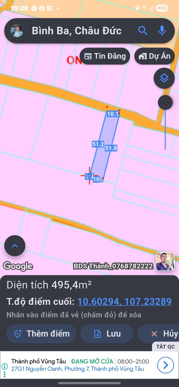 Đất nền Ngãi Giao, Châu Đức 500m² giá 2 tỷ - Cơ hội đầu tư lý tưởng!