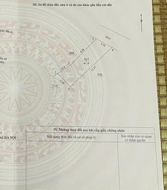 Đất thổ cư Hạ Mỗ Đan Phượng 41,4m² giá chỉ 8x triệu - Vị trí đẹp, ô tô vào tận nơi!