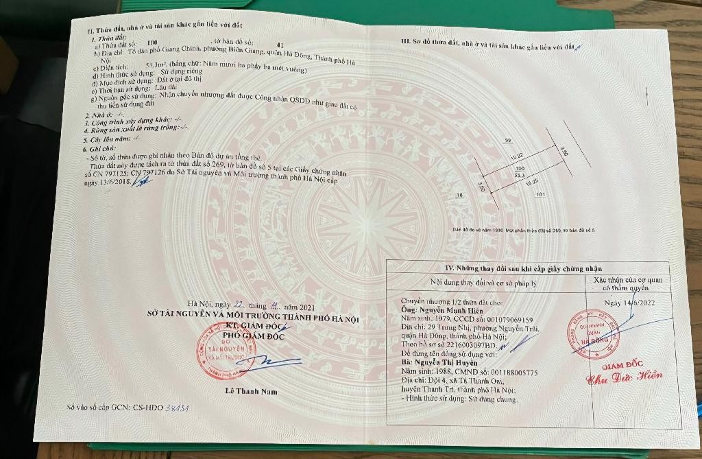 Đất nền Biên Giang, Hà Đông 53.3m² giá chỉ 3 tỷ - Đầu tư sinh lời ngay!