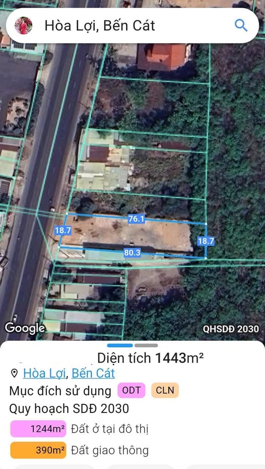 Đất nền Bến Cát 1482m² giá 10 tỷ - Kinh doanh đa ngành ngay chợ