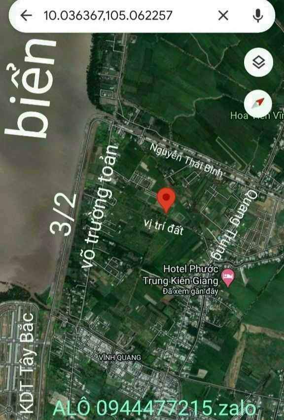 Đất nền đẹp tại Rạch Giá, Kiên Giang 5200m² - Giá chỉ 6 tỷ, thương lượng chính chủ!