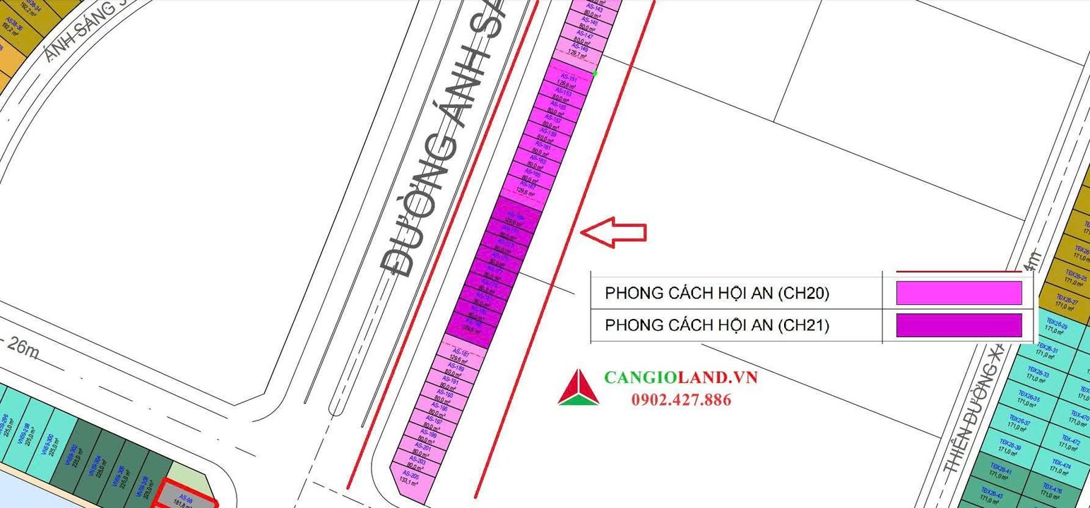 Shophouse 4 tầng 2 mặt tiền đường Ánh Sáng 80m² - Vinhomes Green Paradise Cần Giờ
