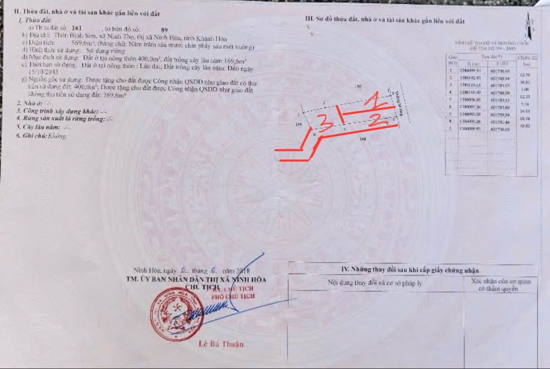 Đất Ninh Thọ 569m² giá 2 tỷ - Khu vực phát triển gần biển!