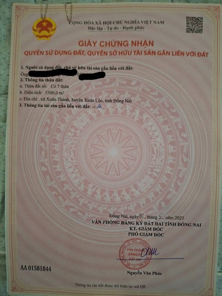 Đất nền Xuân Thành 5300m² giá chỉ 1.15 tỷ - Cơ hội đầu tư lớn!