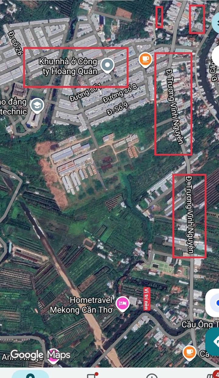 Đất thổ cư đường Trương Vĩnh Nguyên, Cái Răng, 124m² - Sổ đỏ chính chủ, giá tốt!