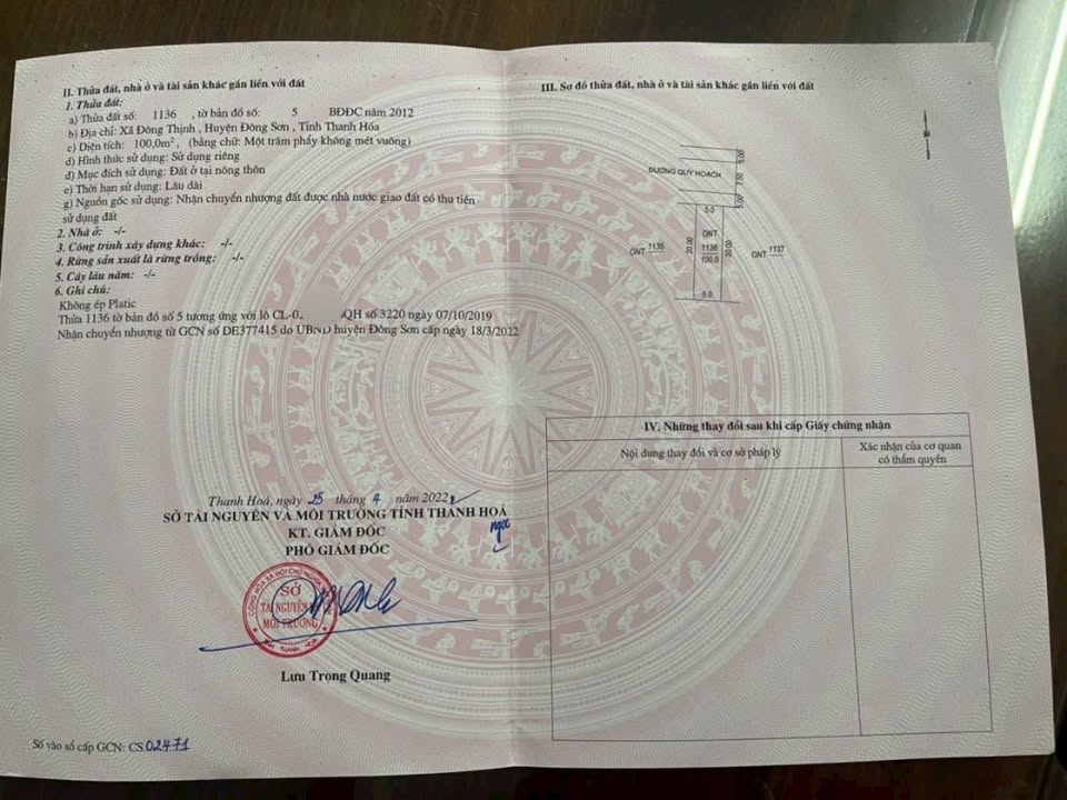 Lô đất CL2-37, Đông Thịnh, 100m² - Gần công viên trung tâm, pháp lý rõ ràng!