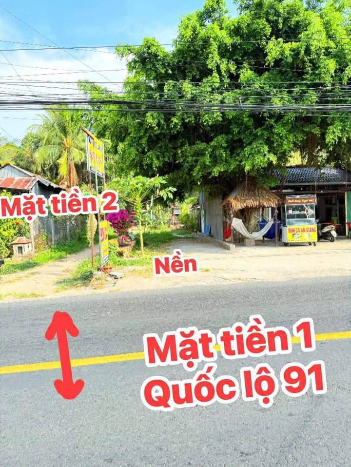 Đất nền góc 2 mặt tiền Phường An Phú, Tịnh Biên 115m² giá 1.45 tỷ - Cơ hội đầu tư sinh lời!