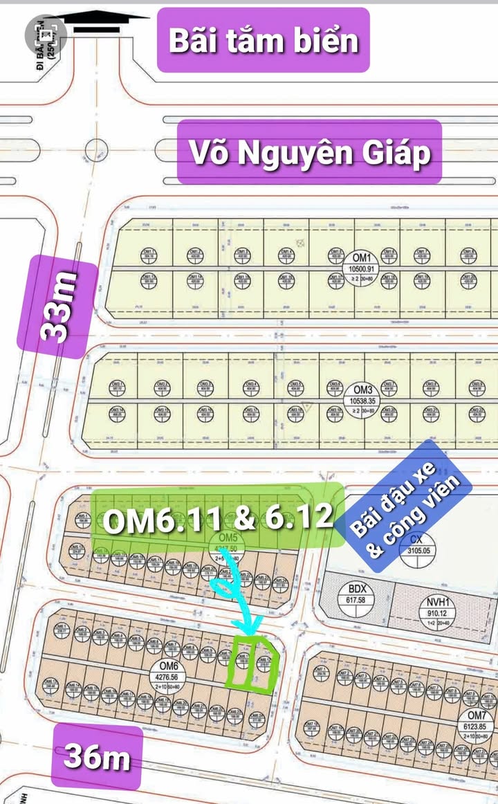 Đất dự án KĐT Sa Động Bảo Ninh 388m² giá 11 tỷ - View biển tuyệt đẹp!