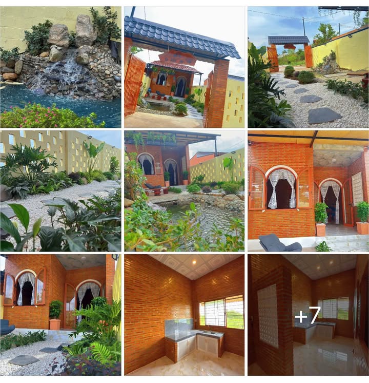 Nhà vườn mini Mặt tiền nhựa xã Hàm Chính 240m² giá 950 triệu - Đầy đủ nội thất, dễ dàng di chuyển!