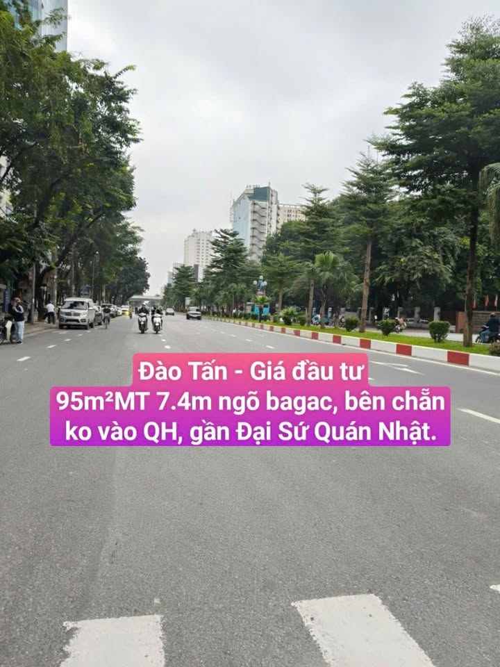 Đất nền Đào Tấn Ba Đình 95m² giá 17 tỷ - Cơ hội đầu tư hấp dẫn!