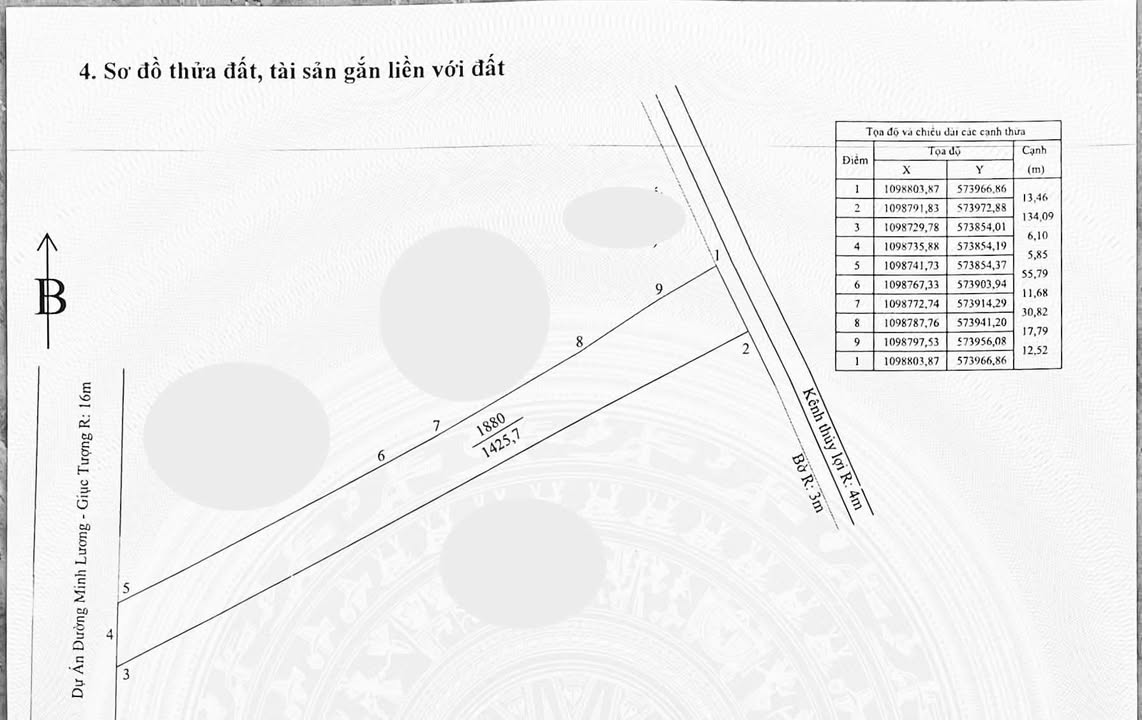 Đất Giục Tượng, Châu Thành, Kiên Giang 1425m² giá 1.3 tỷ - Đầu tư sinh lời hấp dẫn!