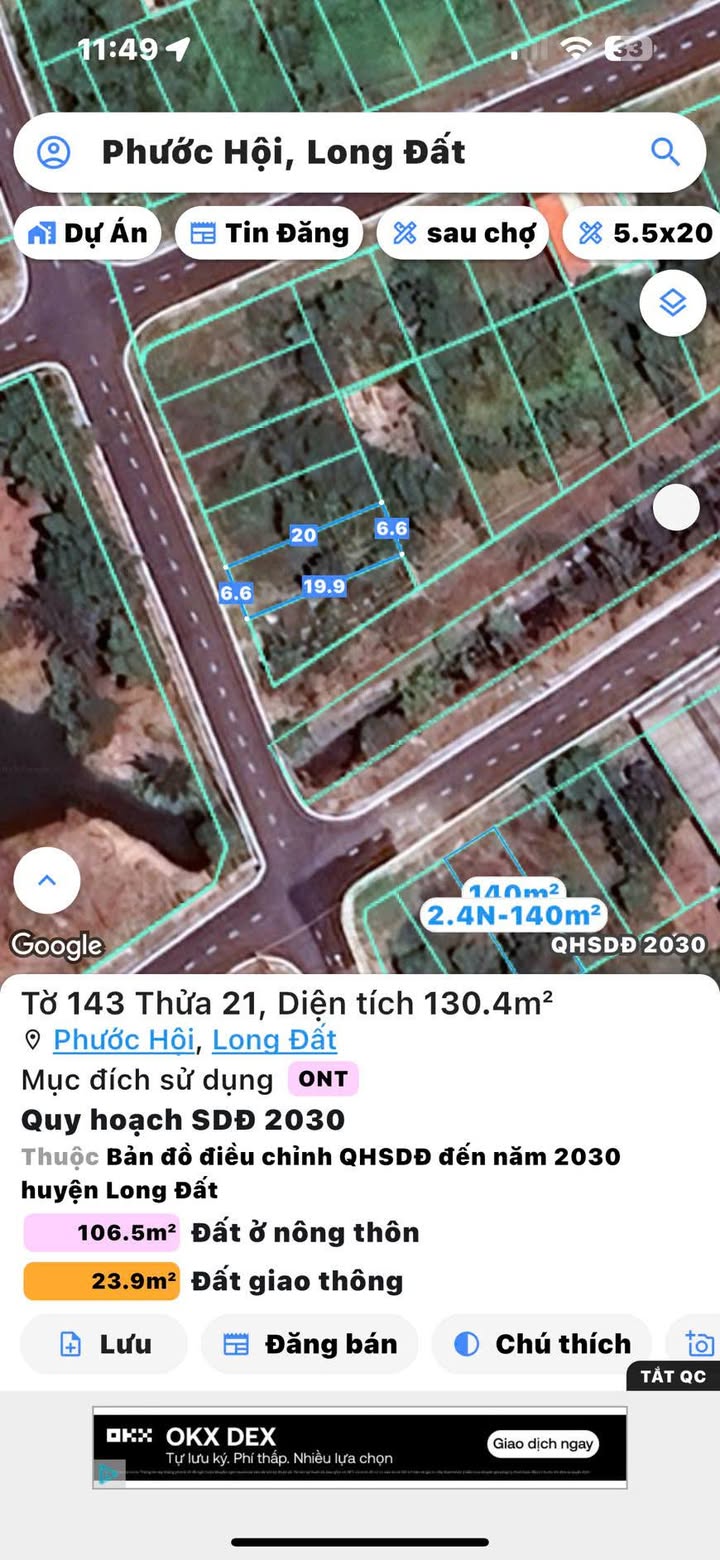 Đất nền Lộc An, Đất Đỏ 132m² giá 2.35 tỷ - Cách biển chỉ 500m!