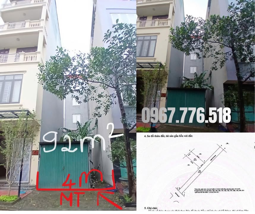 Đất thổ cư 92m² tại khu tái định cư Bình Yên, Thạch Thất - Giá chỉ 2 tỷ!