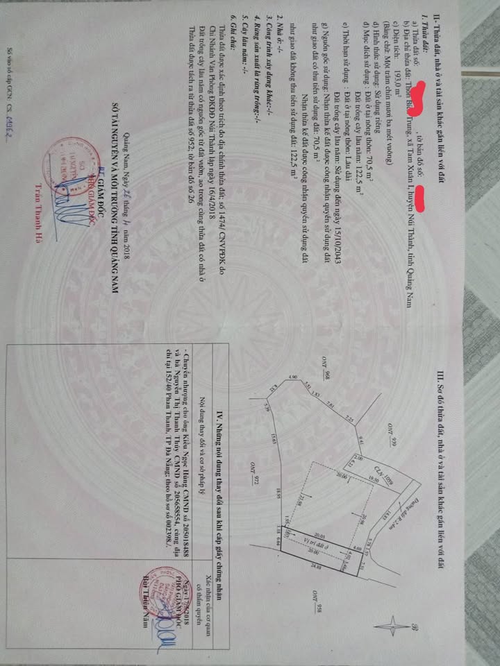 Đất nền Tam Xuân, Núi Thành 193m² - Sổ hồng trao tay, đầu tư sinh lời!