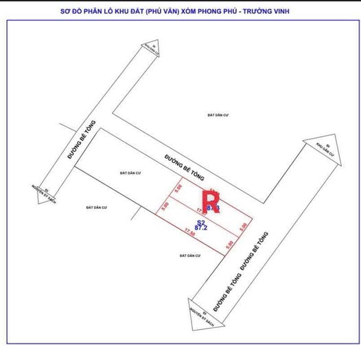 Đất nền Phú Văn, Hưng Hoà, TP. Vinh 87,2m² giá 2,63 tỷ - Vị trí đắc địa, sẵn sàng đầu tư!