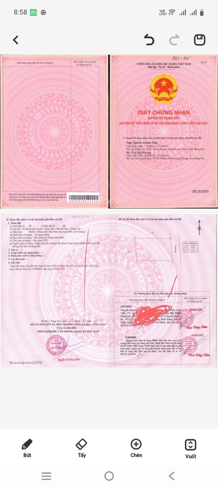 Đất thổ cư Châu Đức 664m² giá 2.999 tỷ - Mặt tiền đường nhựa rộng rãi!