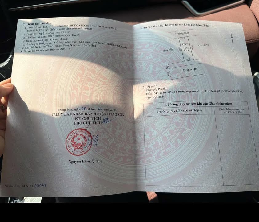 Lô đất đẹp Đông Thịnh, Đông Sơn 93m² giá 1,6 tỷ - Cơ hội đầu tư tuyệt vời!