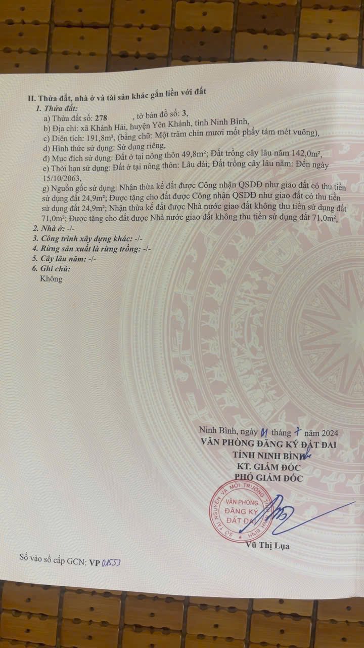 Đất nền Vân Bòng Khánh Hải 250m² giá chỉ 1.4 tỷ - Đầu tư sinh lời cao!