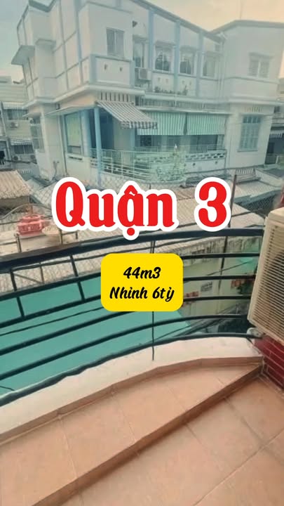 Nhà đẹp hẻm xe hơi 44m² quận 3 - Giá 6 tỷ, sổ hồng riêng!