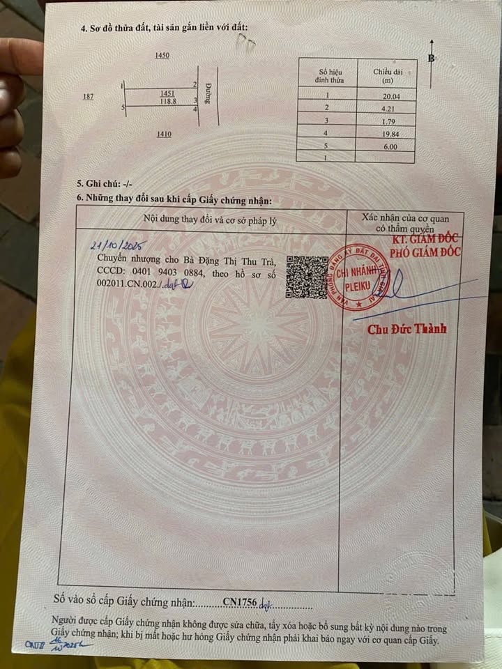 Đất nền Trà Bá, Pleiku 120m² giá chỉ 6xx triệu - Cơ hội đầu tư tuyệt vời!