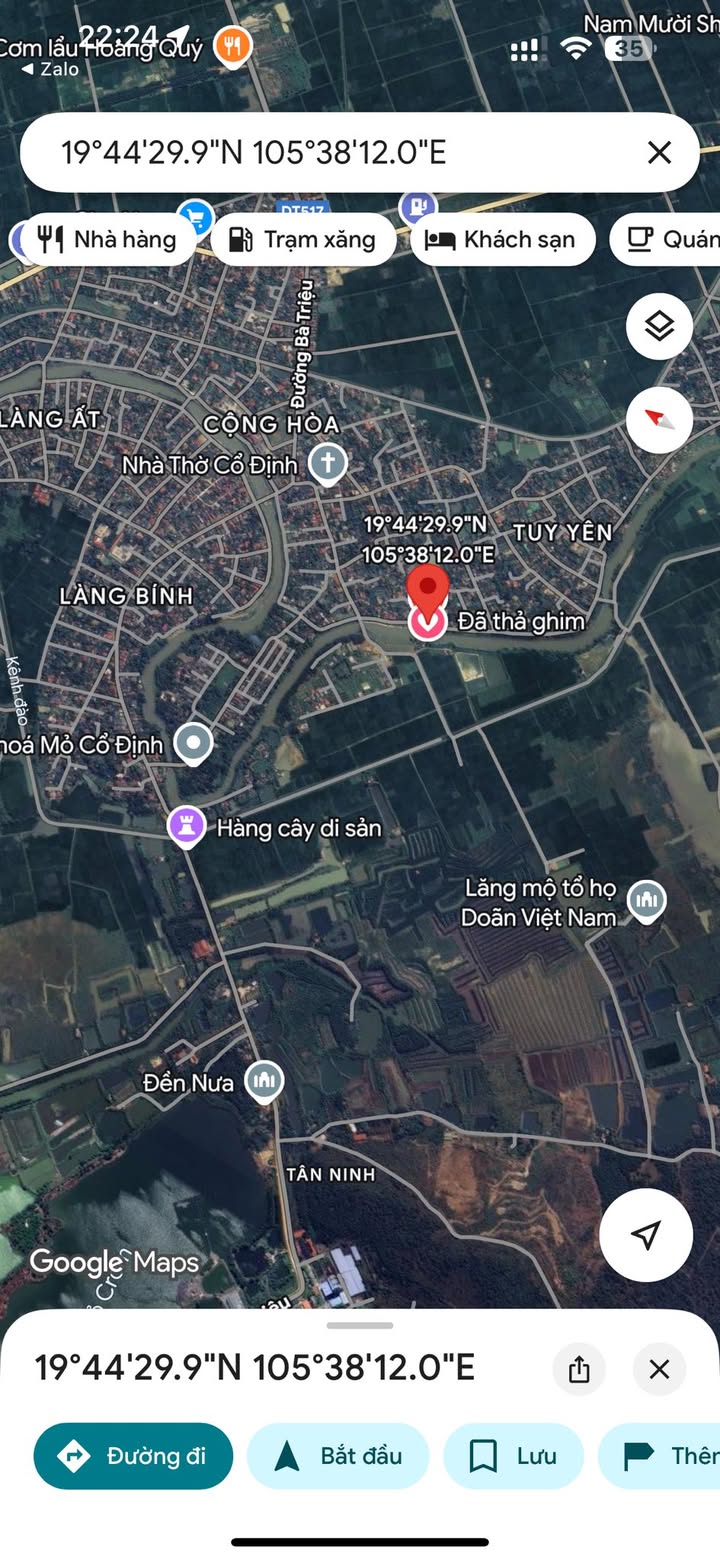 Đất thổ cư Tổ dân phố 10, thị trấn Nưa 121m² - Gần núi Nưa, vị trí đẹp!