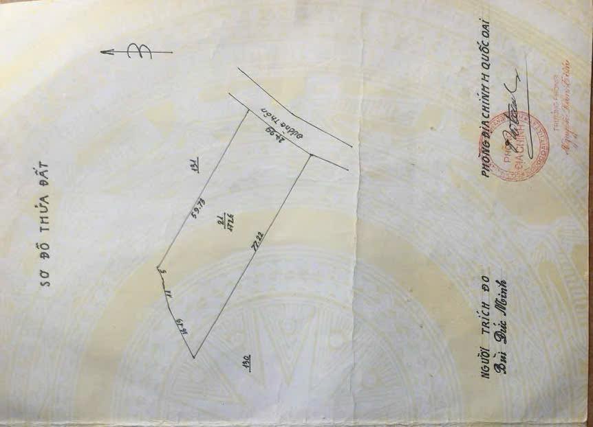 Đất Phú Mãn - Quốc Oai 1700m² giá 1.7 tỷ - Đường ô tô tránh nhau