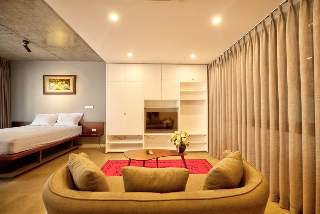 Nhà nhỏ cho thuê tại Đội Cấn, 40m² - Thiết kế hiện đại, đầy đủ tiện nghi!