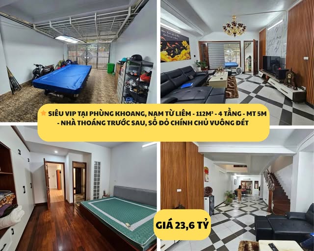 Nhà phố Phùng Khoang, Nam Từ Liêm 112m² giá 23.6 tỷ - Vị trí đắc địa, khai thác lợi nhuận cao!