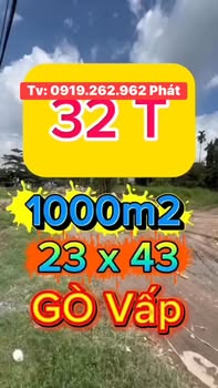 Đất nền Gò Vấp 982m² giá thỏa thuận - Đầu tư sinh lời ngay lập tức!